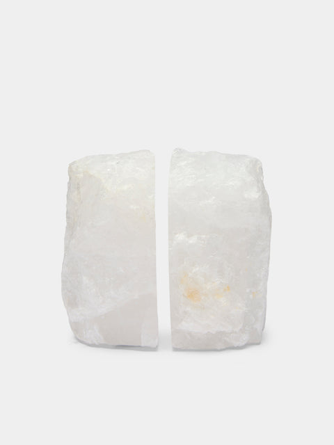 Jia Jia - White Quartz Bookends -  - ABASK - 