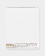 Loretta Caponi - Arrows Hand-Embroidered Cotton Bath Towel -  - ABASK - 