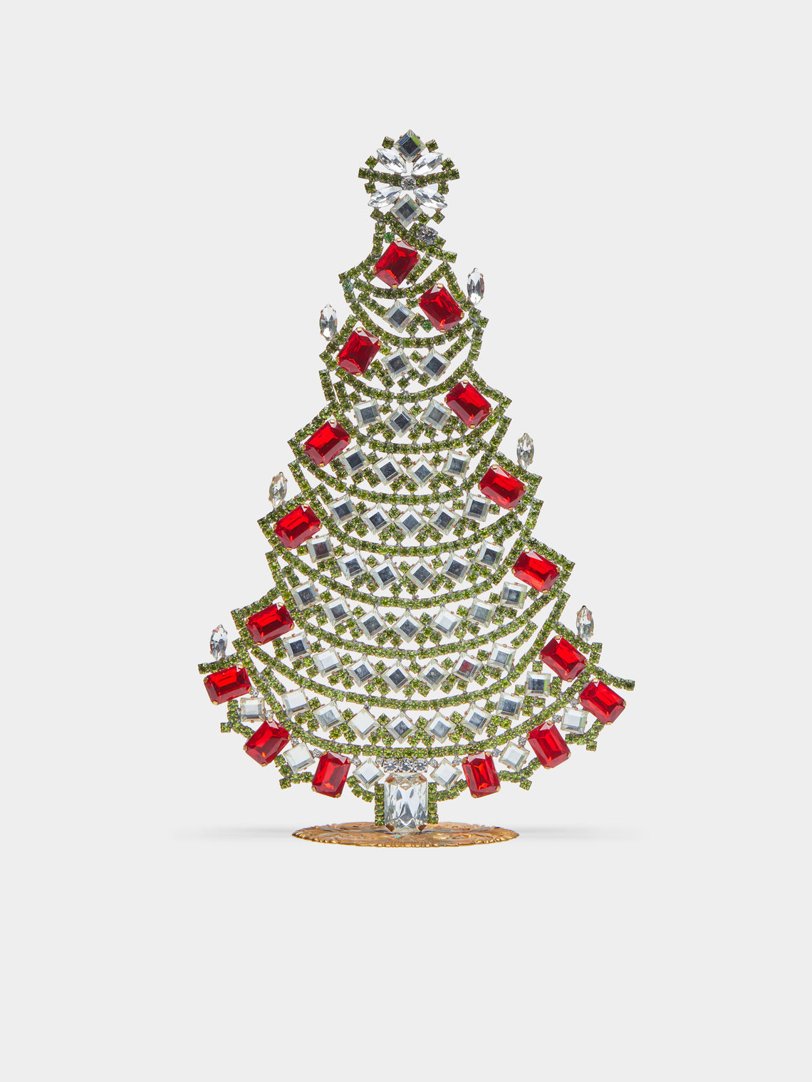 Antique and Vintage - 1930s Czech Jewelled Large Christmas Tree -  - ABASK - 