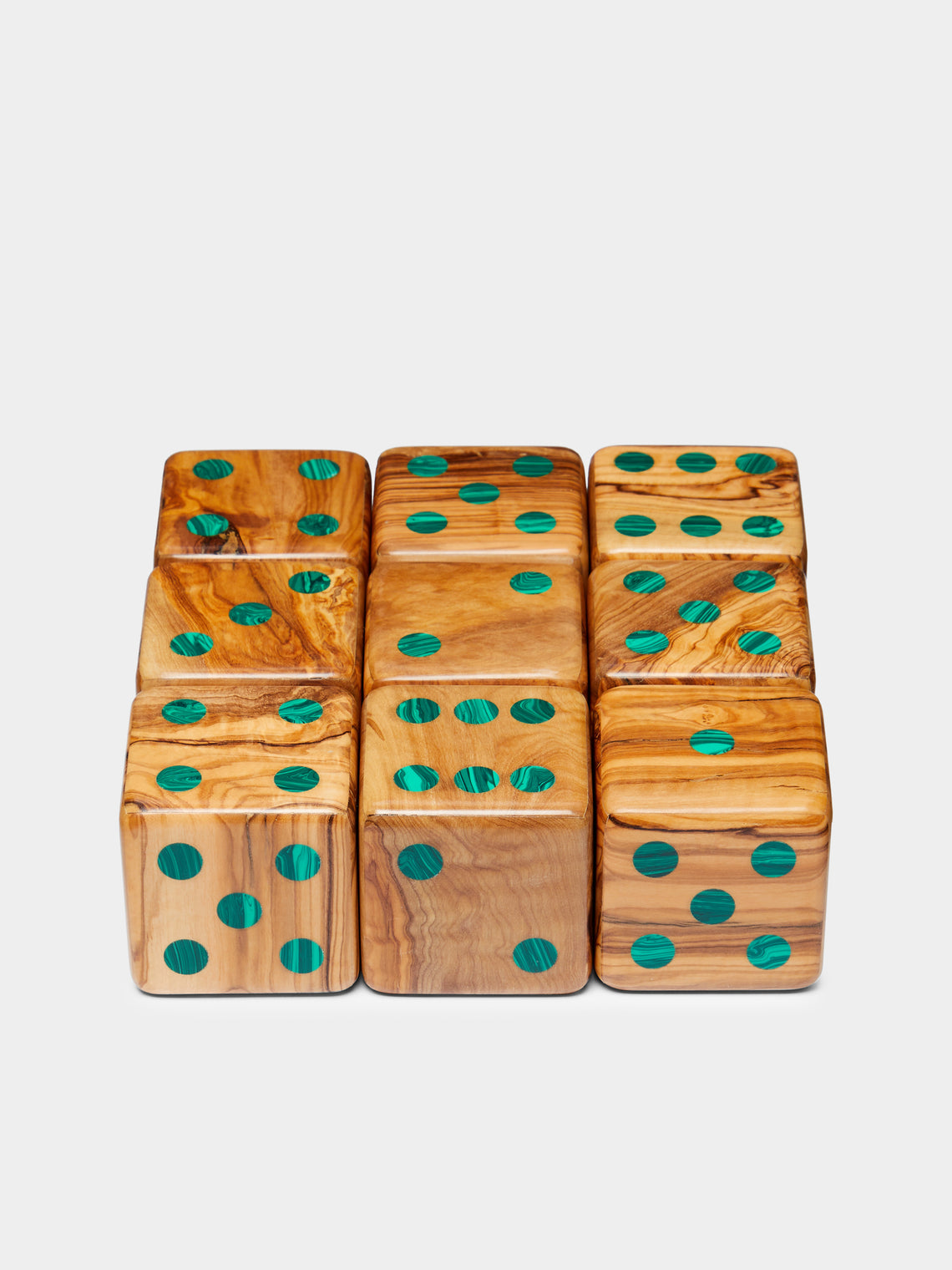 Marcela Cure - Olive Wood Dice Set -  - ABASK - 