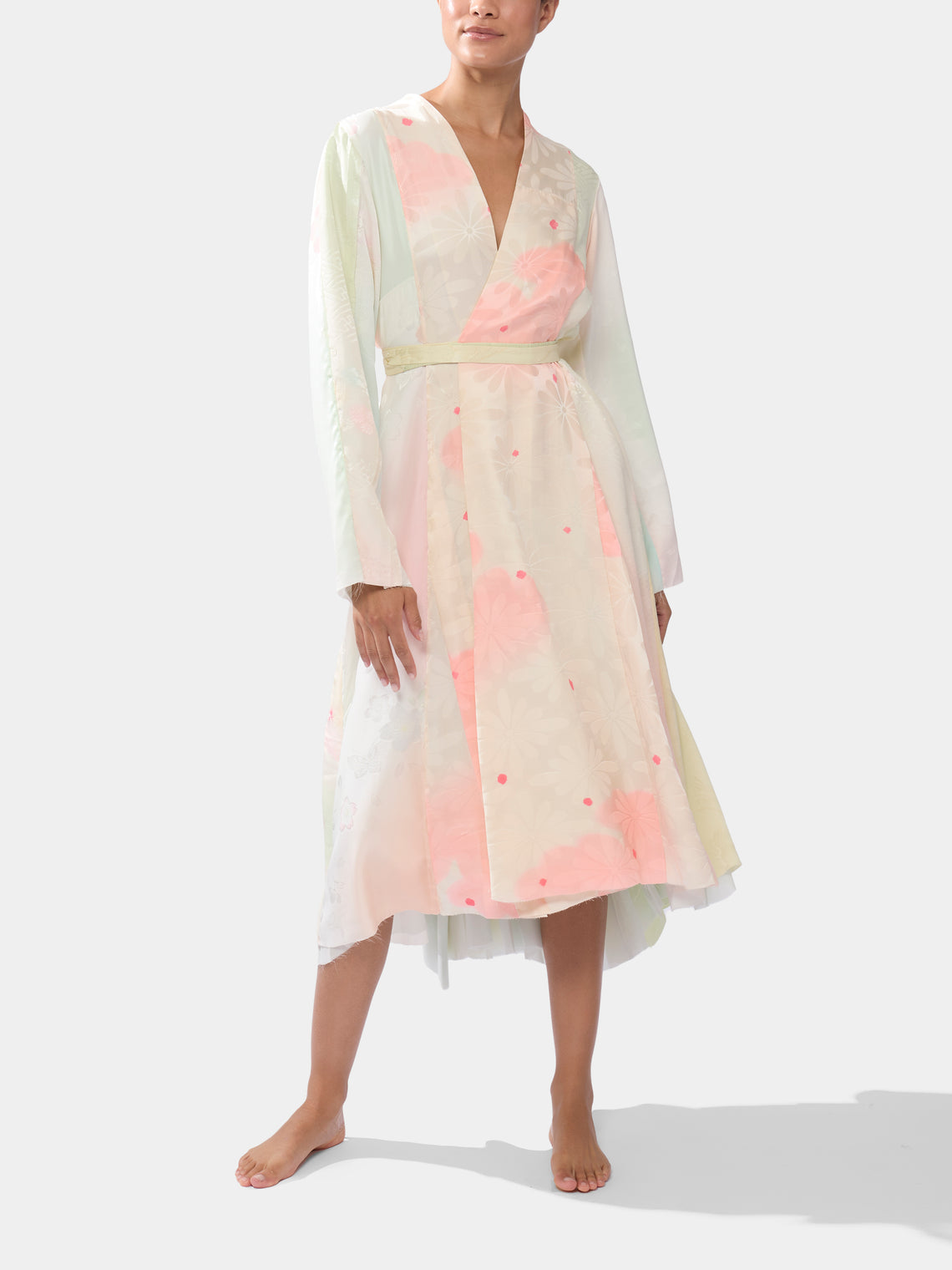 Considered Objects - Irregular Hand-Stitched Silk Robe -  - ABASK