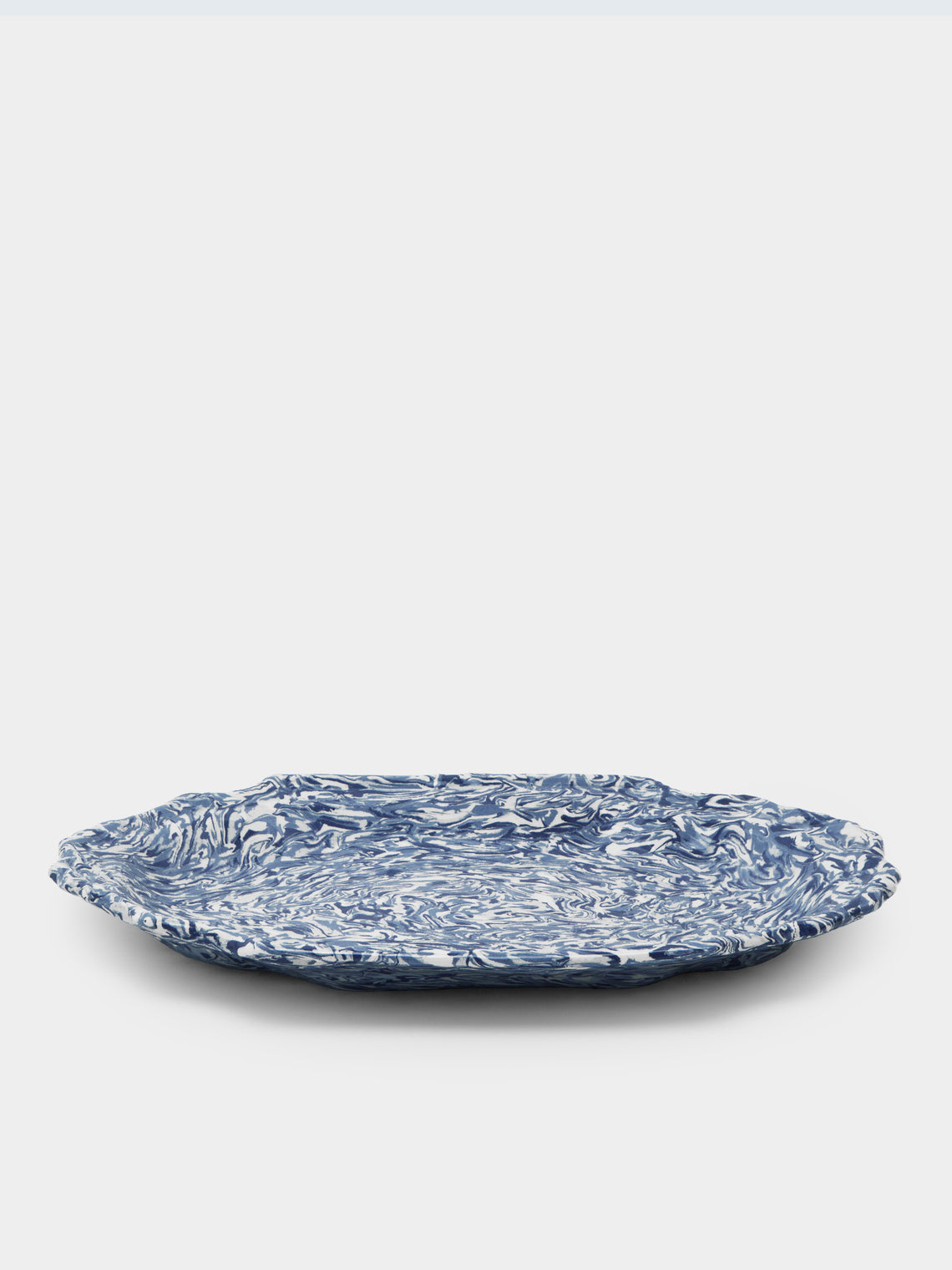 ABASK Aptware - Marbled Ceramic Oval Serving Platter -  - ABASK