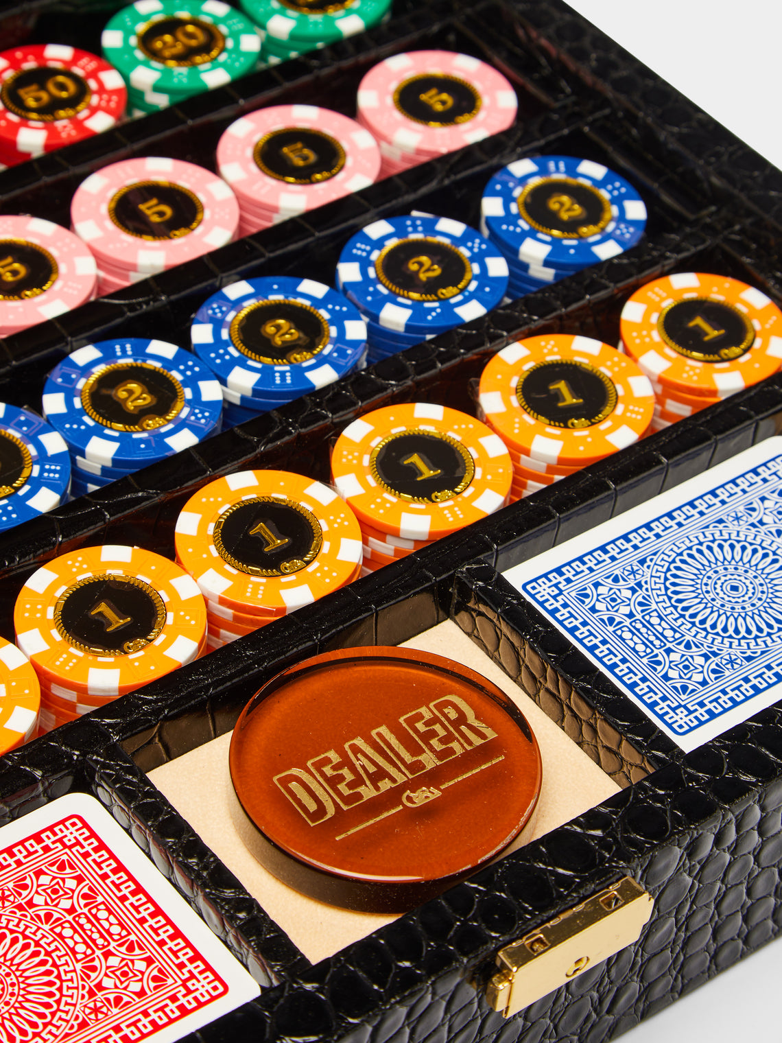 Renzo Romagnoli - Hold'Em Leather Poker Set -  - ABASK