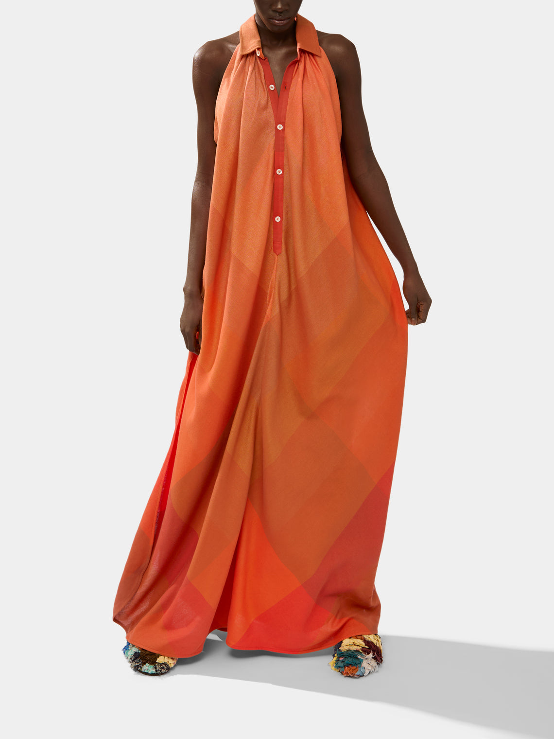 Marrakshi Life - The Collared Halter Dress -  - ABASK