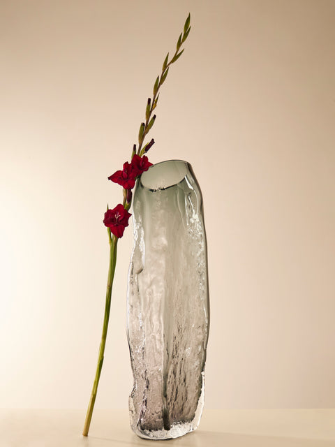 David Valner - Bark Hand-Blown Glass Large Vase -  - ABASK