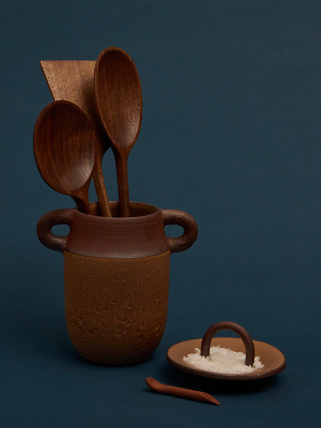 Andrea Tsang - Terra Stoneware Utensil Pot and Spice Pincher -  - ABASK