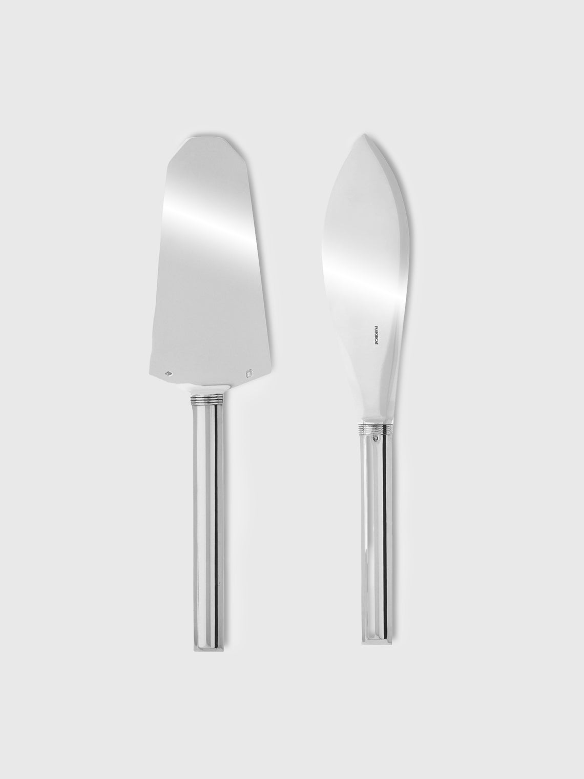 Puiforcat - Cannes Sterling Silver Pastry Server and Knife -  - ABASK - 