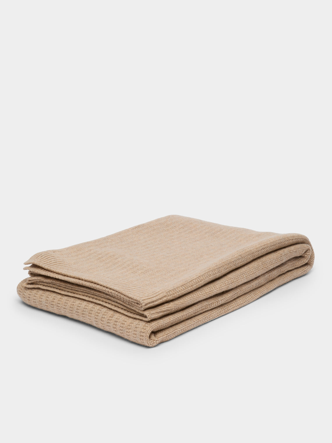 Johnstons of Elgin - Knitted-Texture Cashmere Blanket -  - ABASK