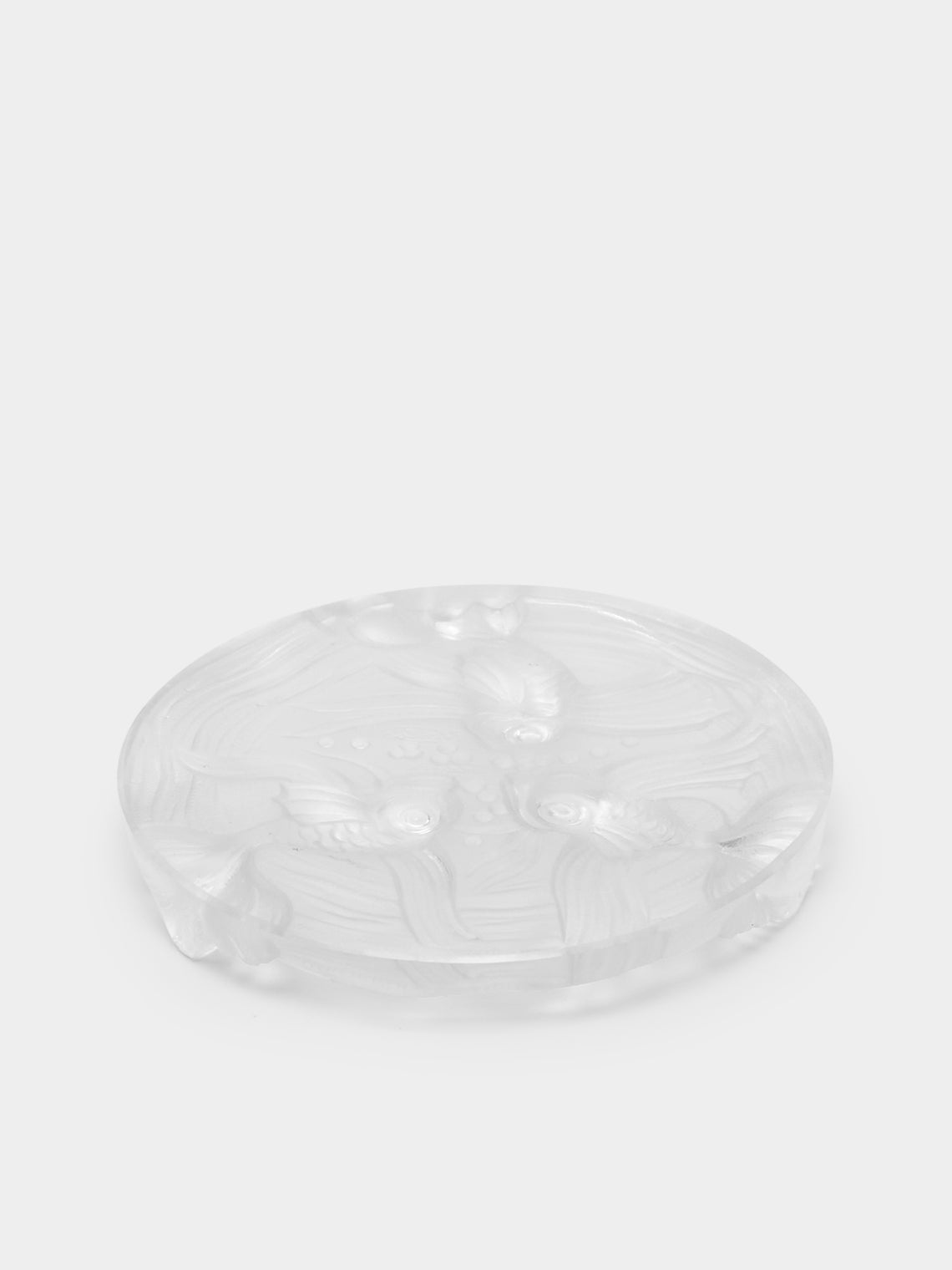 Antique and Vintage - 1930s Verlys Fish Crystal Coasters (Set of 2) -  - ABASK
