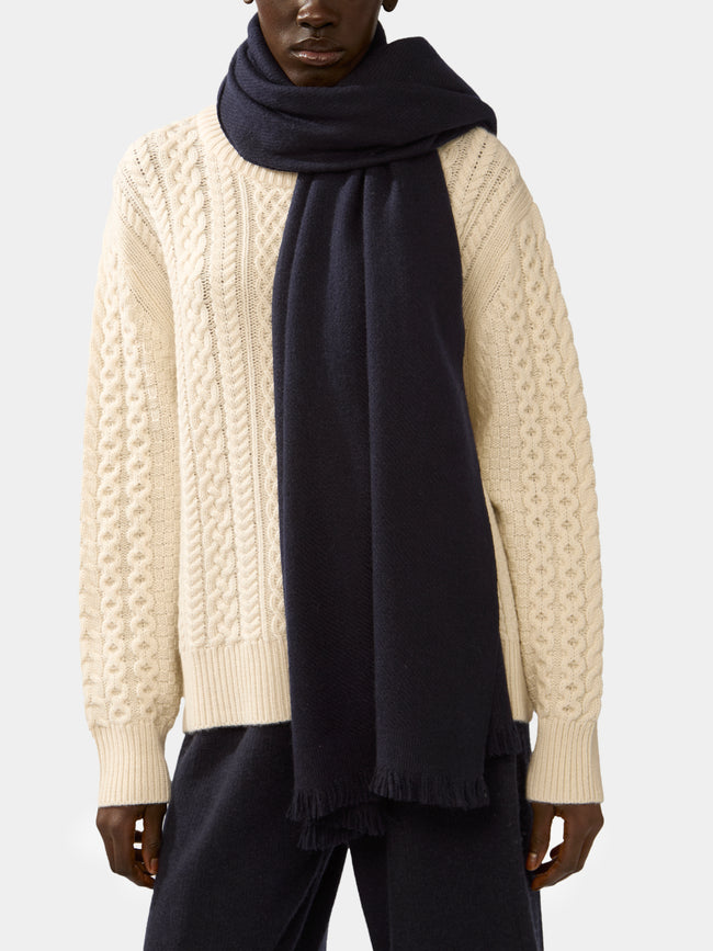 Me & K - Heavy Cashmere Solid Twill Scarf -  - ABASK