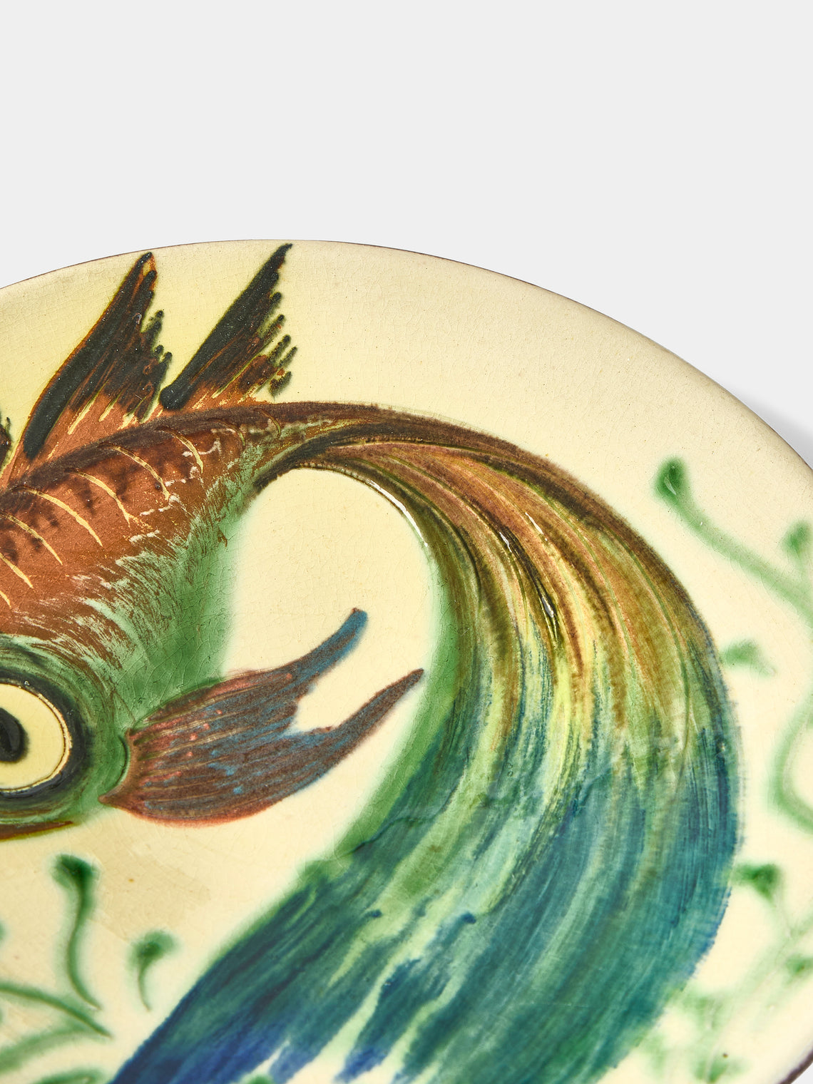 Antique and Vintage - 1950s Piedmont Ceramic Fish Plates (Set of 6) -  - ABASK