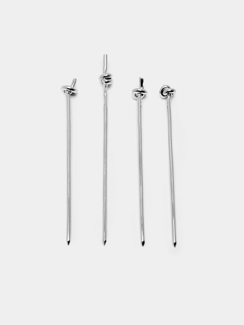 Heath Wagoner - Knot Sterling Silver Cocktail Picks -  - ABASK - 