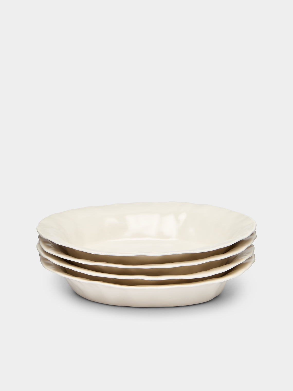 Park Nahye - Bloom Hand-Glazed Porcelain Oval Bowls (Set of 4) -  - ABASK