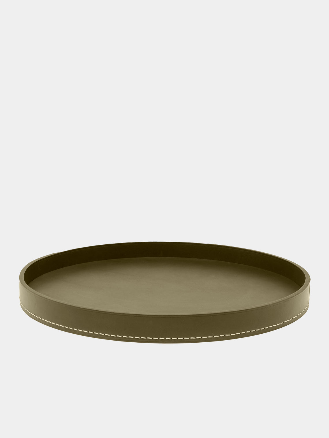 Les Few - Armance Leather Round Tray -  - ABASK - 