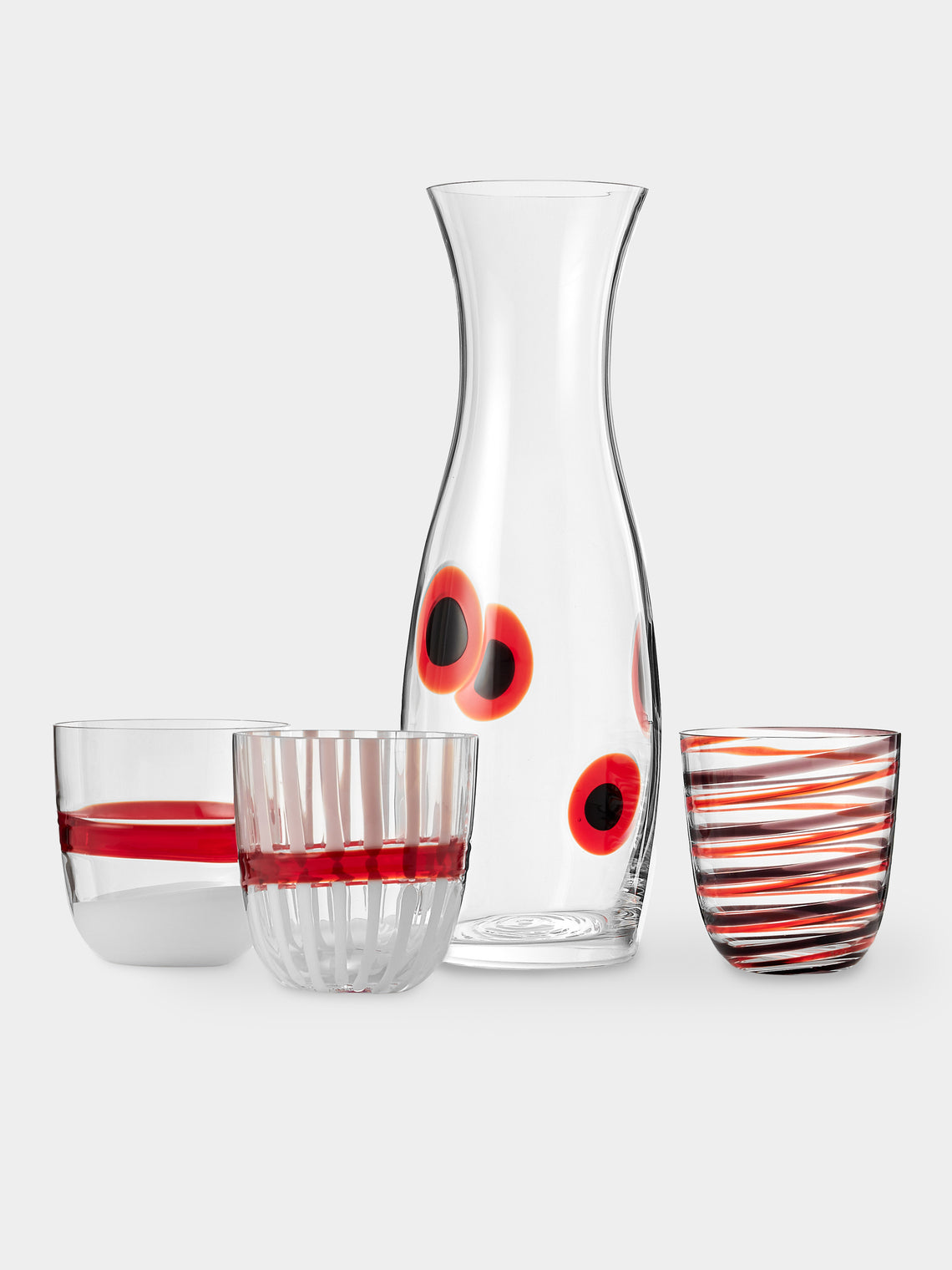 Carlo Moretti - Bora Hand-Blown Murano Glass Carafe - Red - ABASK