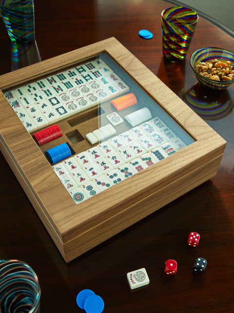 Agresti - Walnut Mahjong Set -  - ABASK