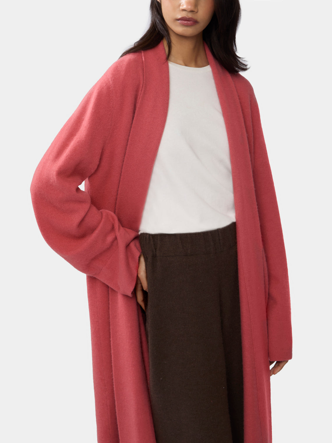 Cross Cashmere Long Cardigan