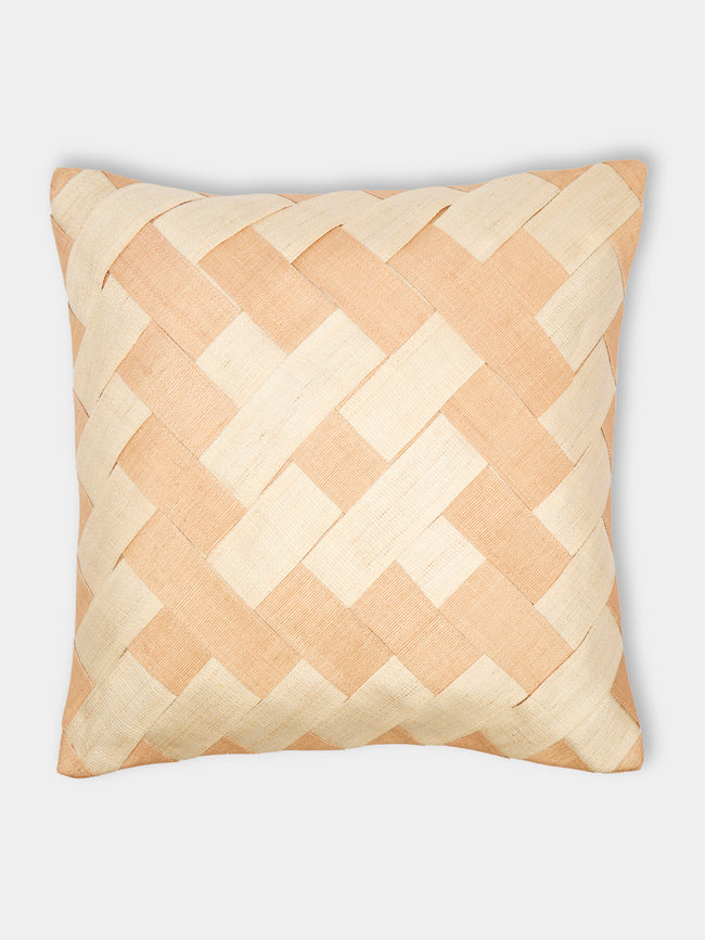 KUBO Curated - Cross Panel Weave Palm Cushion -  - ABASK - 