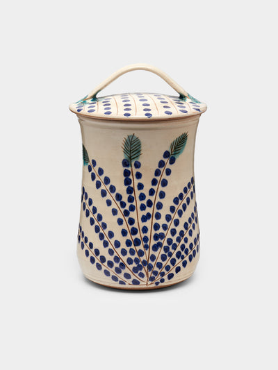 Anut Cairo - Dotty Vine Hand-Painted Ceramic Container -  - ABASK - 