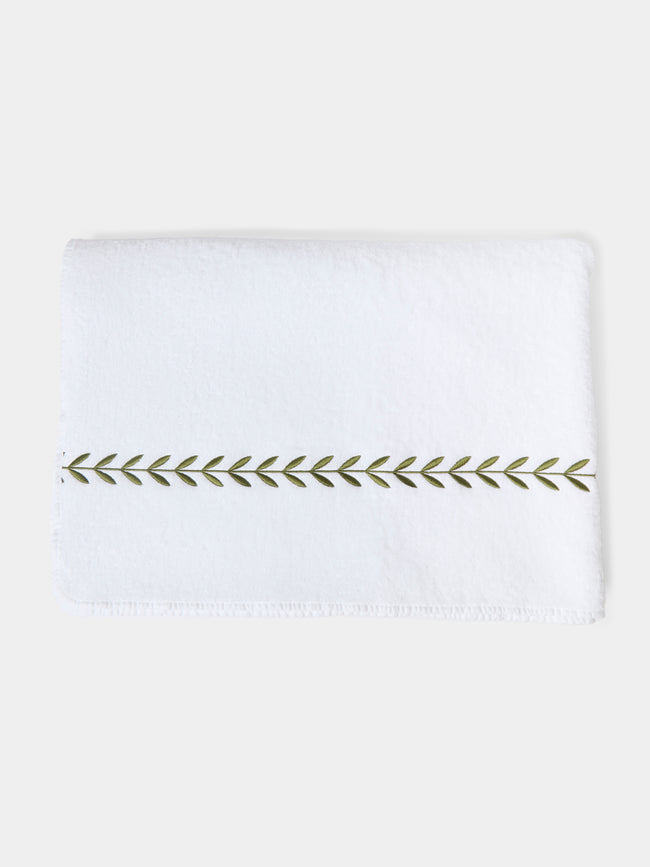 Heirlooms - Laurel Leaf Embroidered Egyptian Cotton Bath Sheet -  - ABASK - 