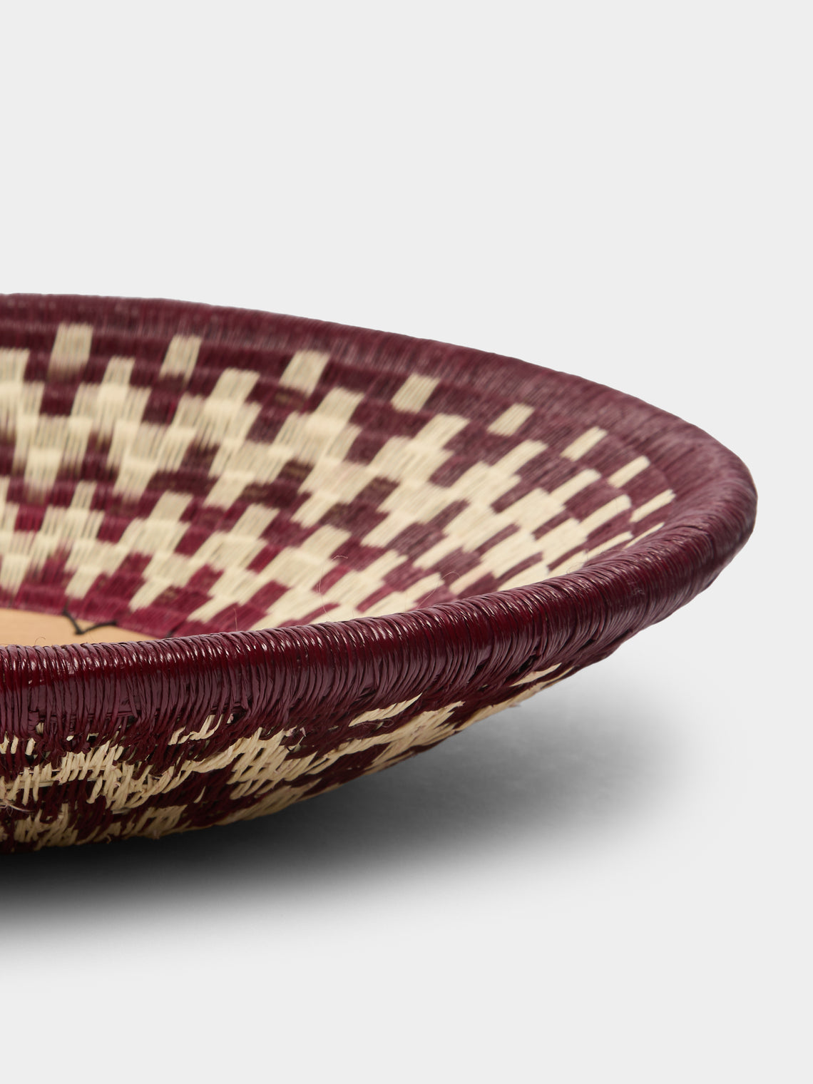 CasaLatina - Marsala Handwoven Werregue Palm Fruit Bowl -  - ABASK