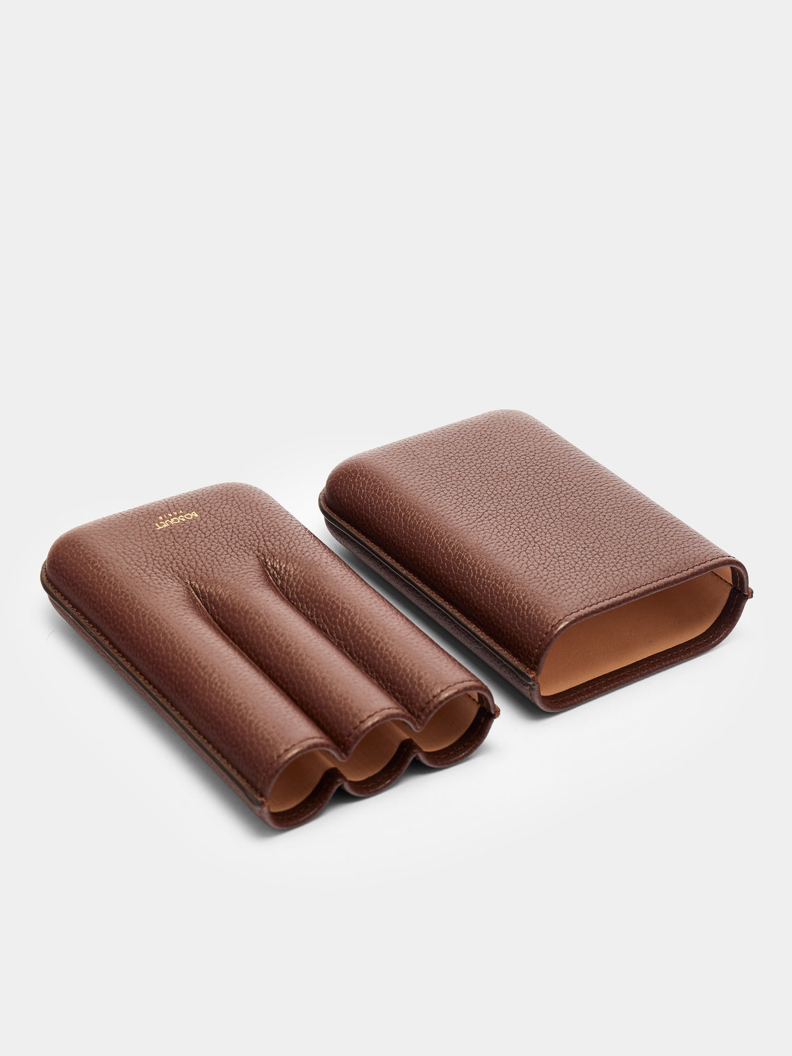 Bosquet Paris - Grained Leather Cigar Case (3 Cigars) -  - ABASK