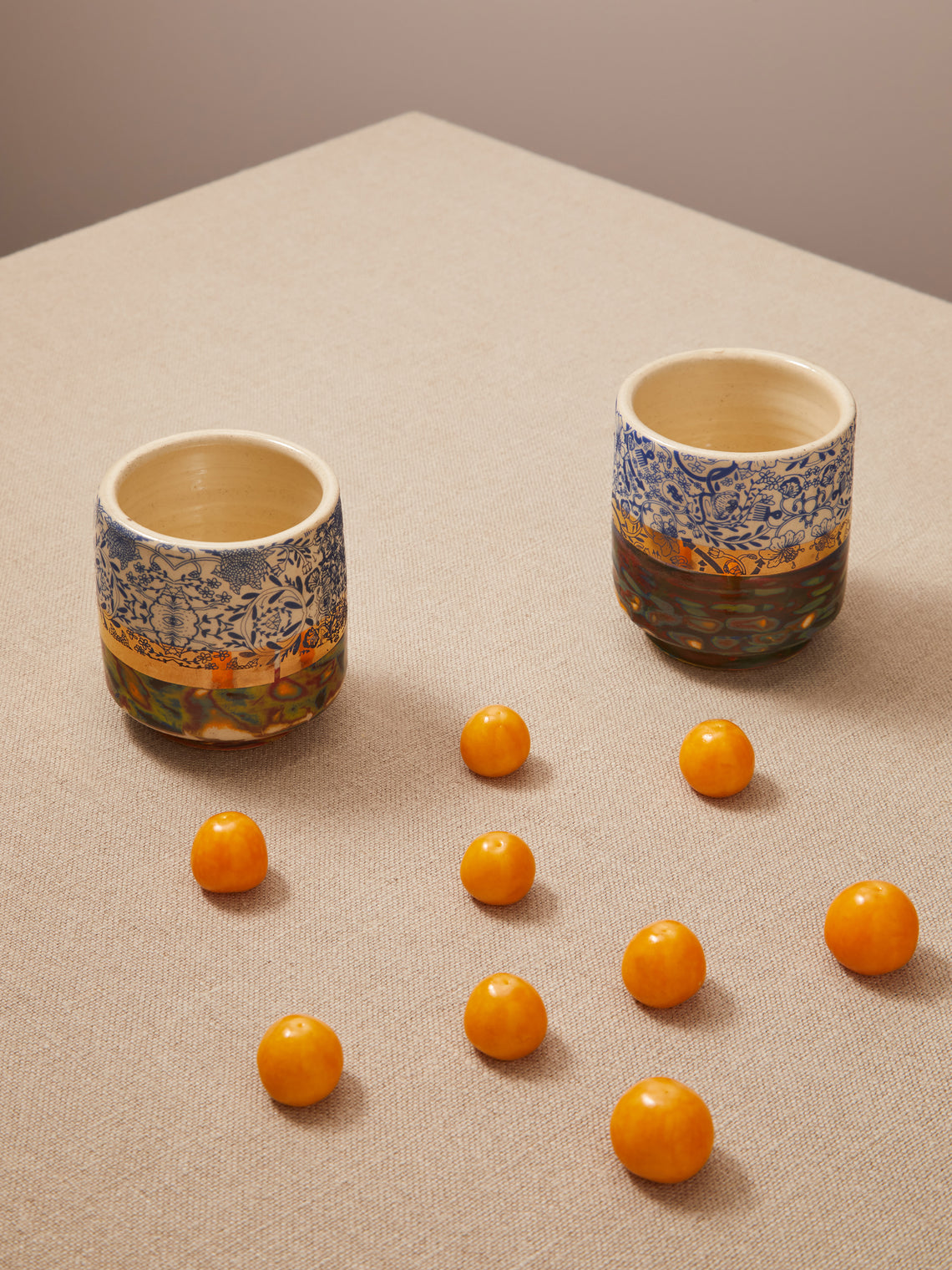 The Village Potter x Roberto Lugo - Edition 76 and 105 Ceramic Cups (Set of 2) -  - ABASK