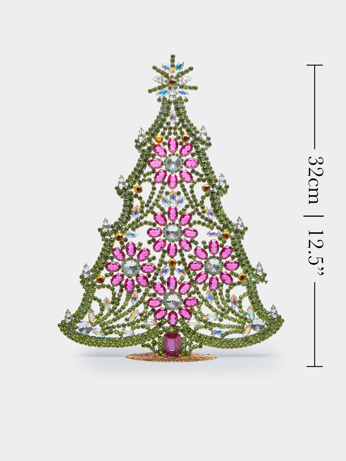 Antique and Vintage - 1930s Czech Jewelled Large Christmas Tree -  - ABASK