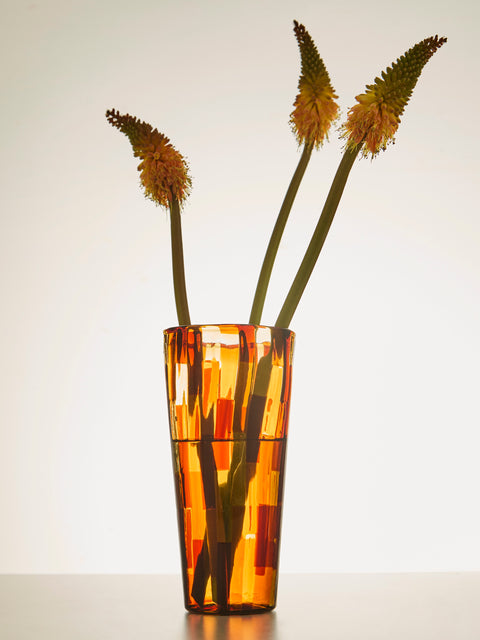 F&M Ballarin - Acquamarina Hand-Blown Murano Glass Vase -  - ABASK