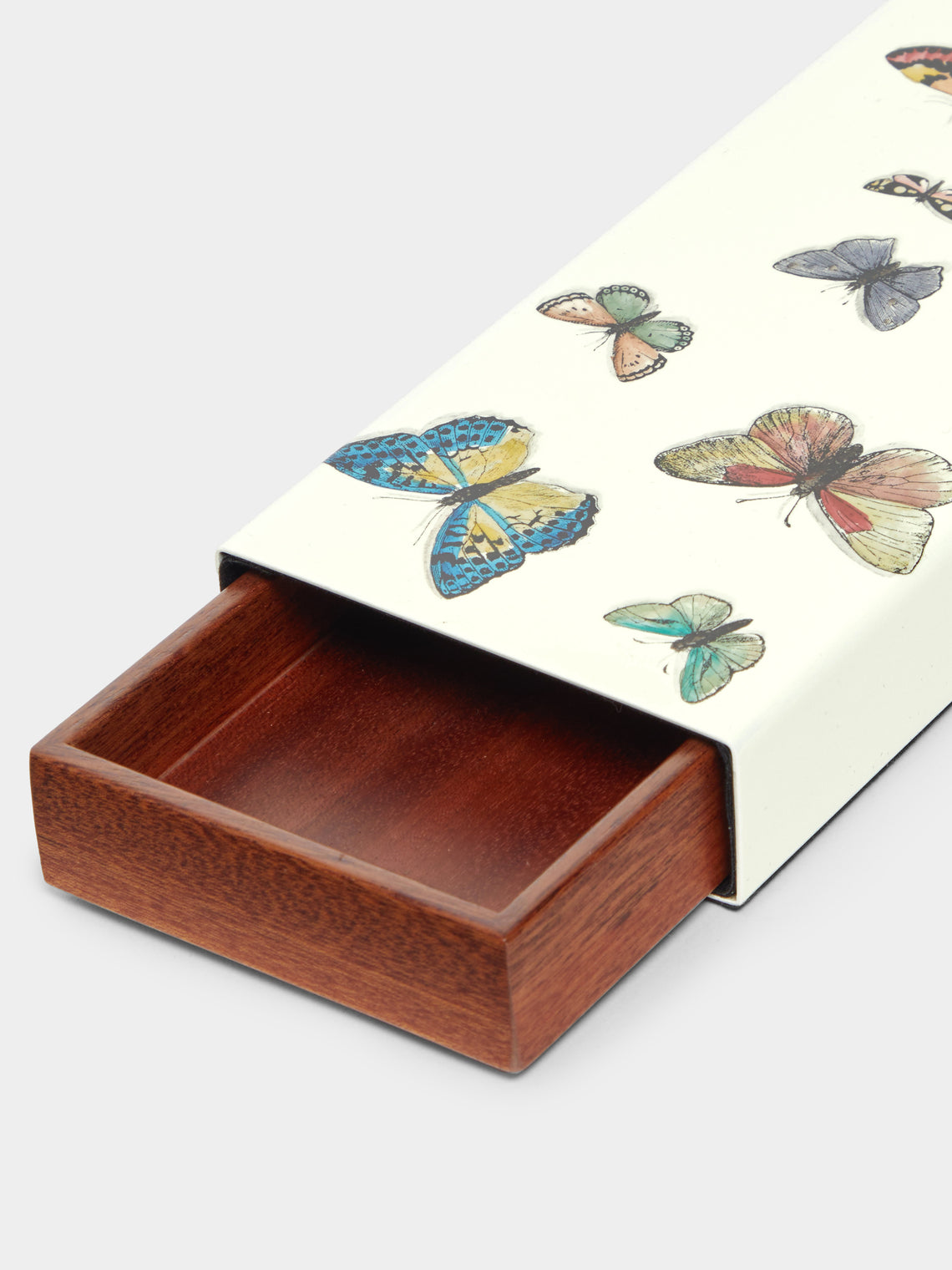 Fornasetti - Farfalle Hand-Painted Wood Box -  - ABASK