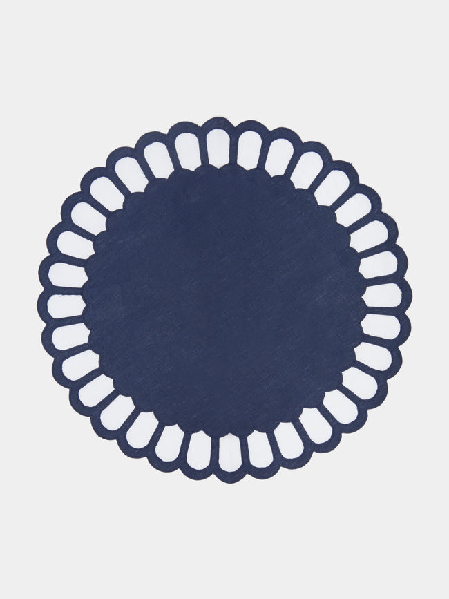 Los Encajeros - Zurbano Embroidered Linen Placemats (Set of 4) -  - ABASK - 