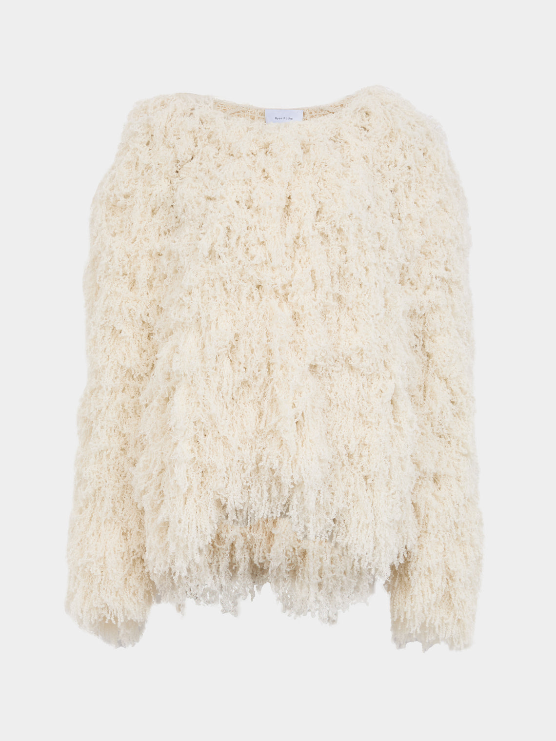 Ryan Roche - Furry Cashmere Cardigan | Size: S -  - ABASK - 