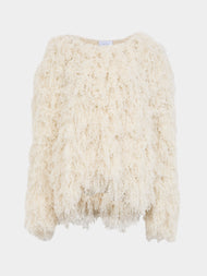 Ryan Roche - Furry Cashmere Cardigan -  - ABASK - 