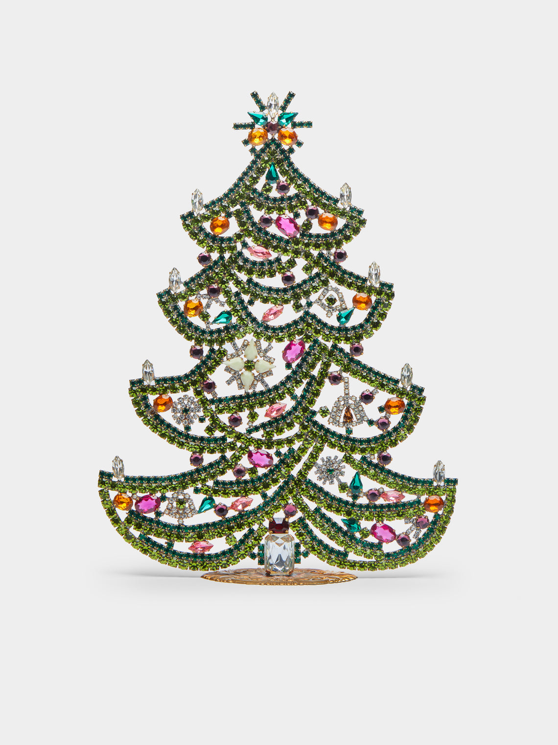 Antique and Vintage - 1930s Czech Jewelled Large Christmas Tree -  - ABASK - 