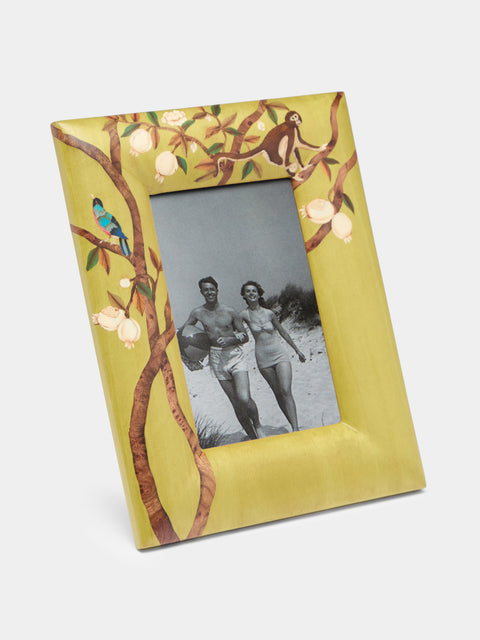 Silvia Furmanovich - Monkeys Marquetry Wood Photo Frame -  - ABASK - 