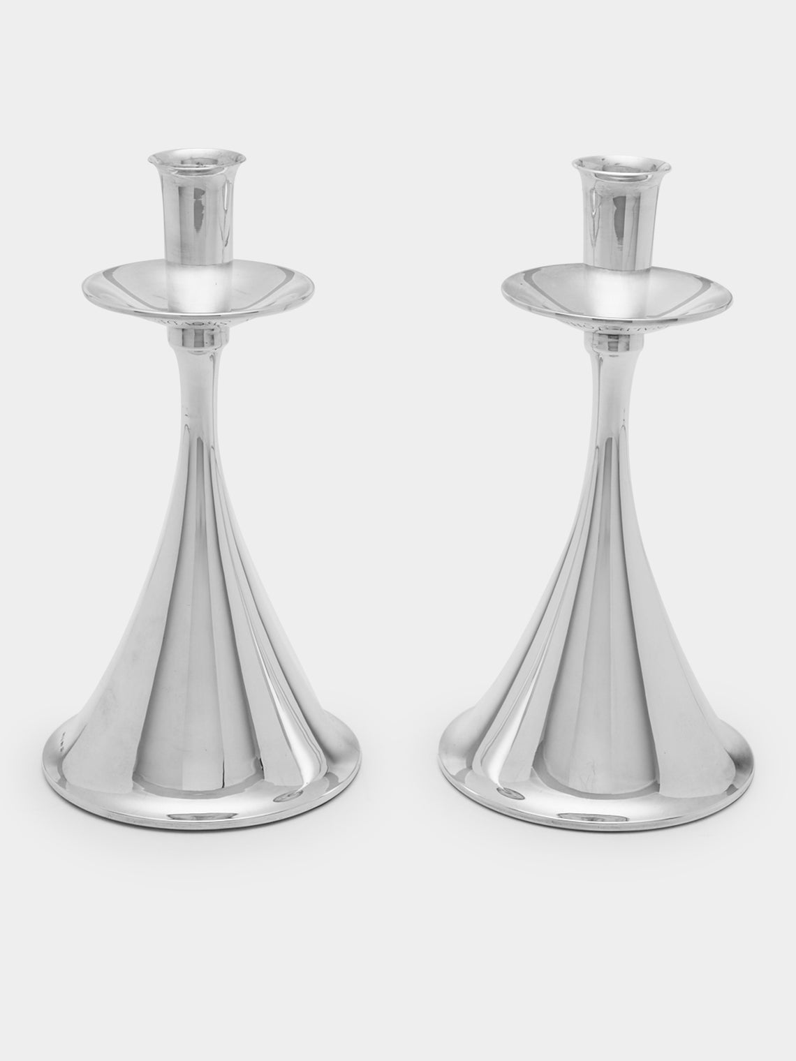 Antique and Vintage - 1958 J. Tostrup Norway Sterling Silver Candlesticks (Set of 2) -  - ABASK - 