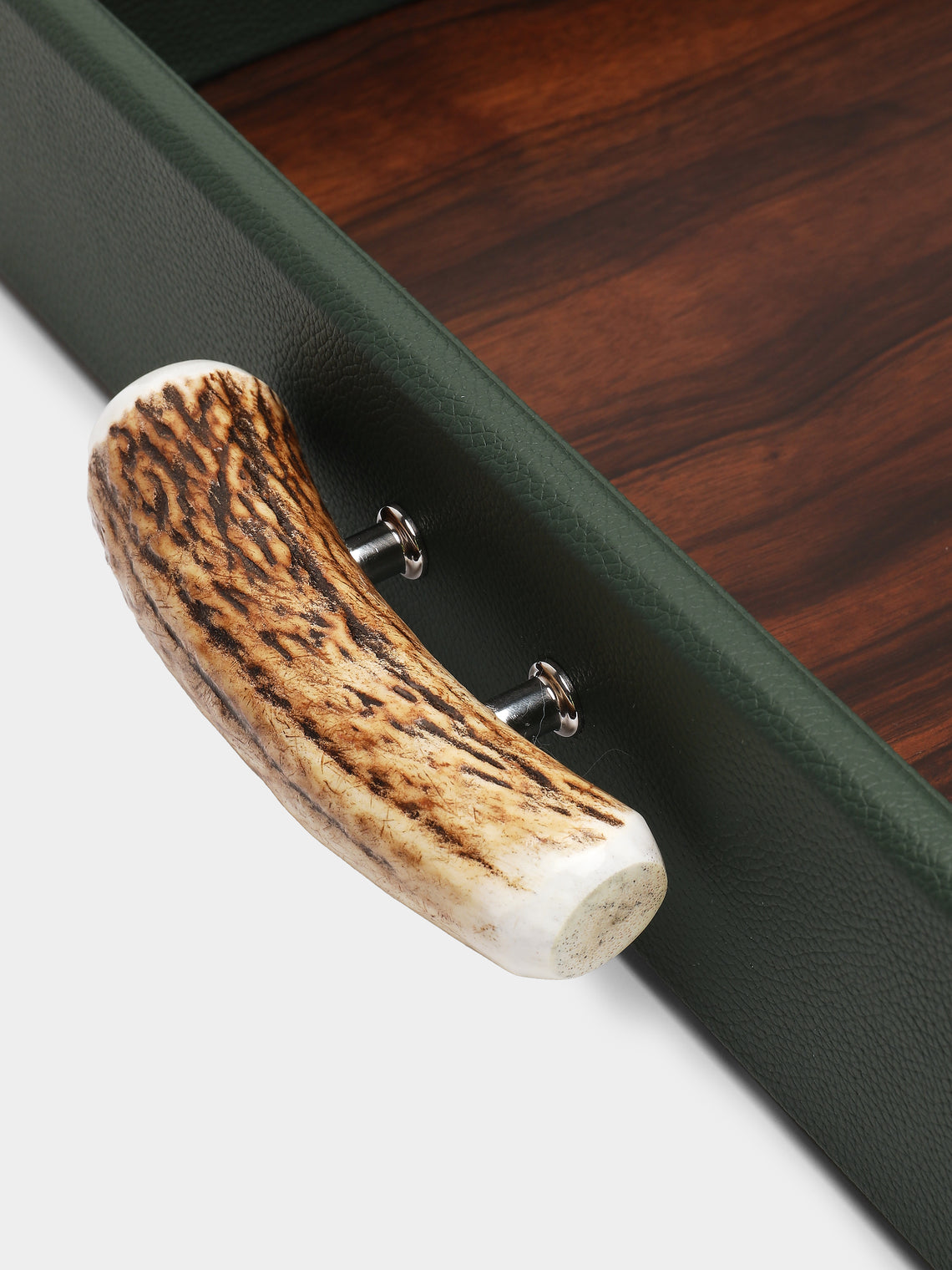 Lorenzi Milano - Wood and Stag Antler Tray -  - ABASK