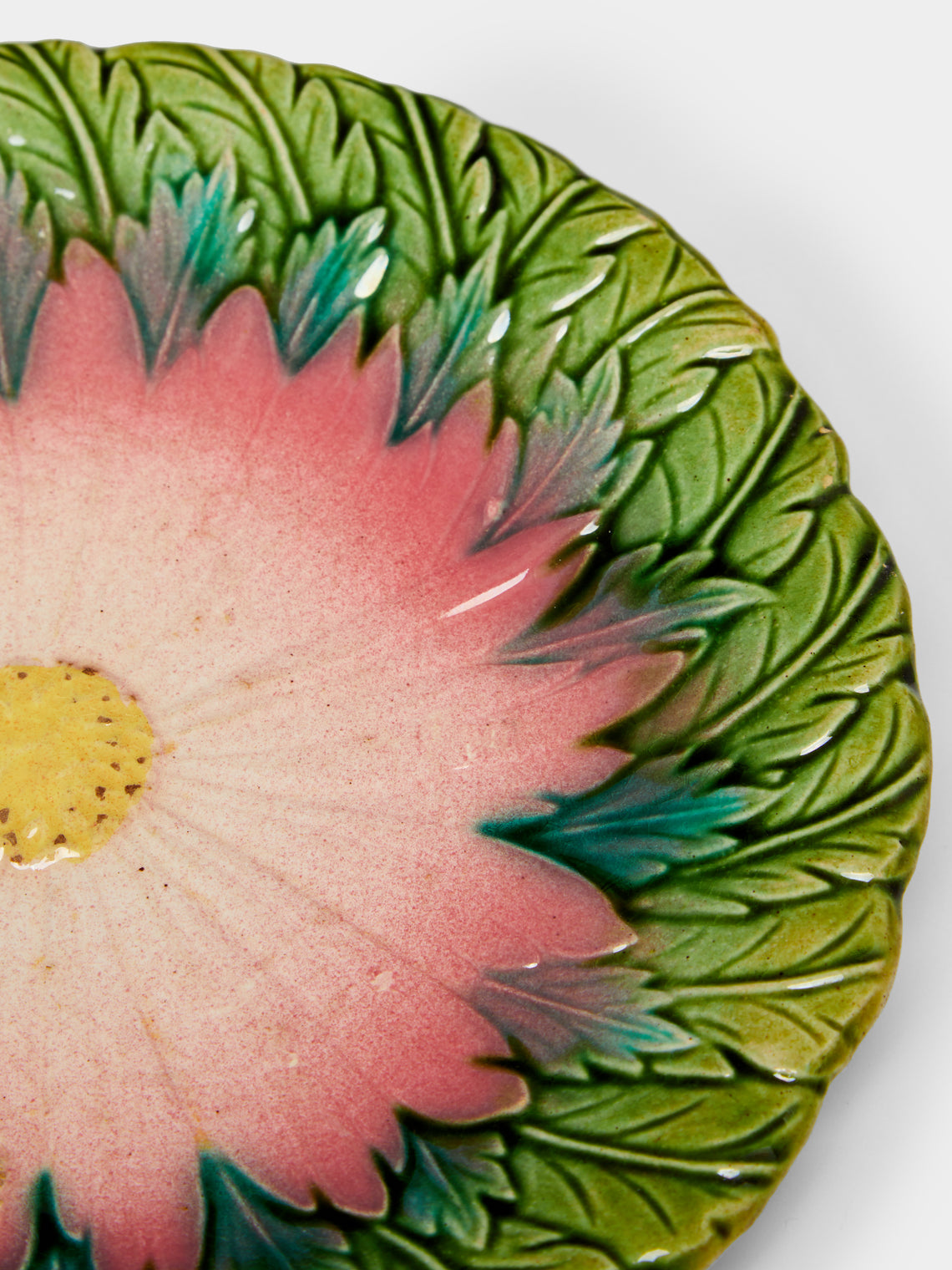 Antique and Vintage - 1950s Flower Ceramic Side Plates (Set of 10) -  - ABASK