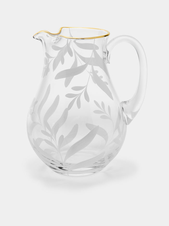 Los Vasos de Agua Clara - Saanen Hand-Painted Crystal Jug -  - ABASK - 