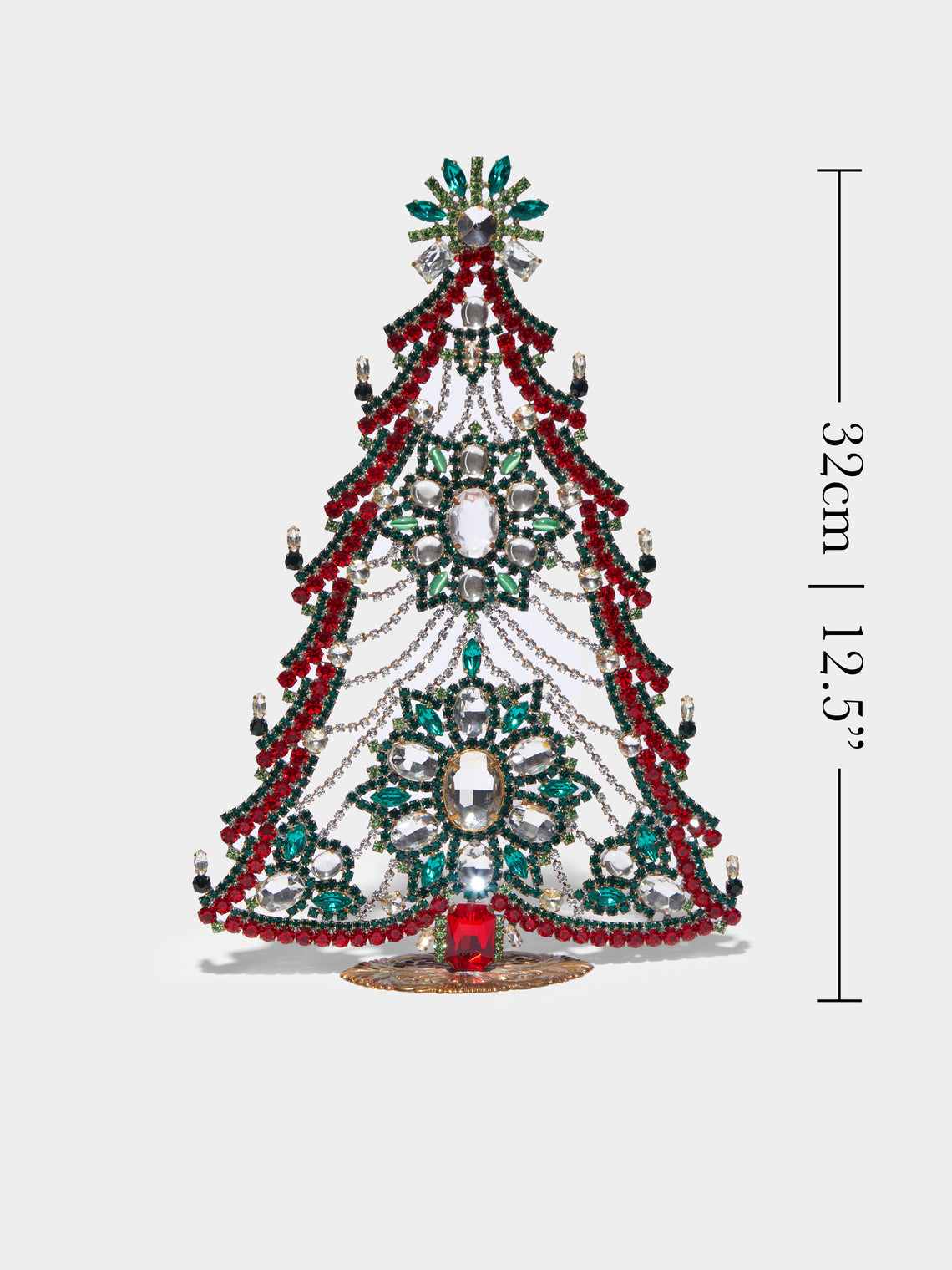 Antique and Vintage - 1930s Czech Jewelled Large Christmas Tree -  - ABASK