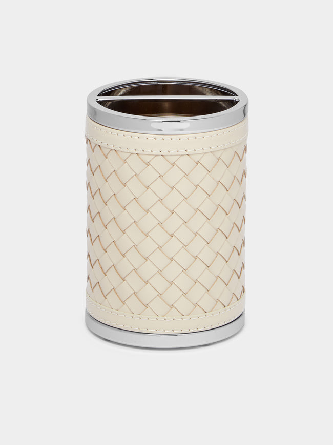 Riviere - Woven Leather Toothbrush Holder -  - ABASK - 
