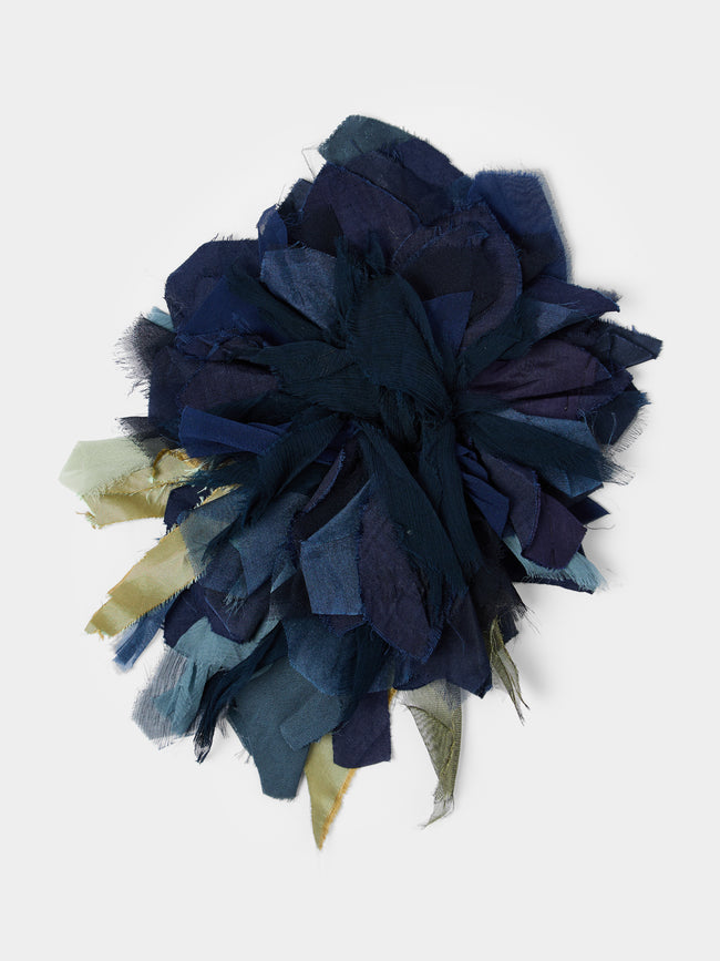 Considered Objects - Hand-Stitched Silk Large Blooming Flower Brooch -  - ABASK - 