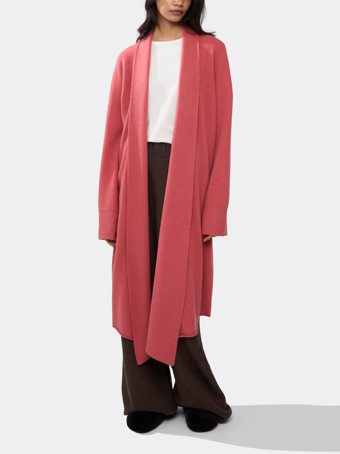 Frenckenberger - Cross Cashmere Long Cardigan | Size: S -  - ABASK