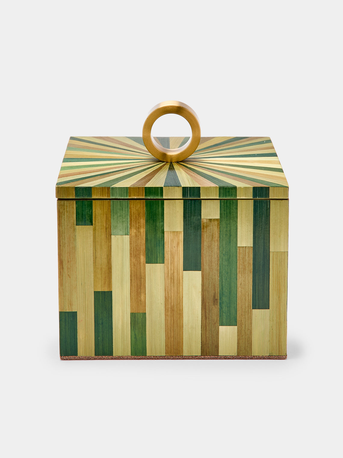 Ruda Studio - Weave Rye Straw Inlay Wood Jewellery Box -  - ABASK - 