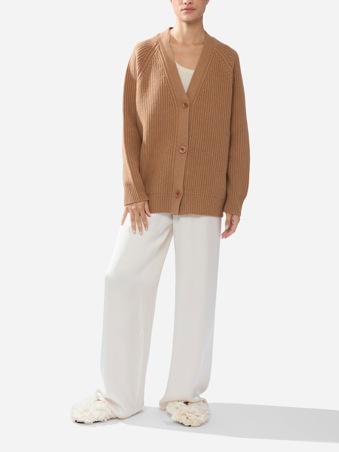 Ryan Roche - Cashmere Oversized Cardigan -  - ABASK