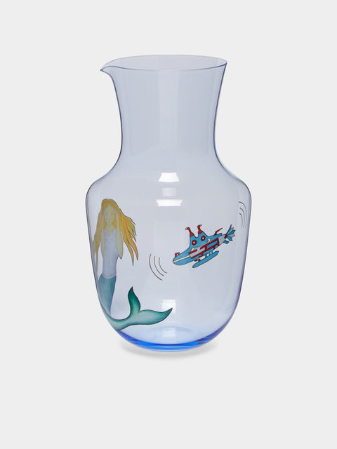 Lobmeyr - High Seas Hand-Painted Crystal Pitcher -  - ABASK - 