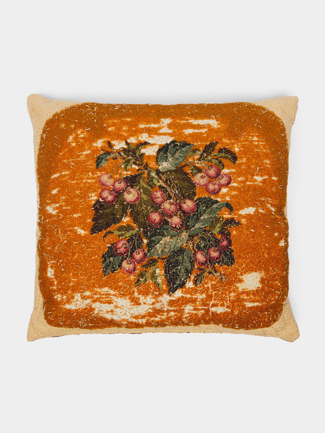 By Walid - 19th-Century Victorian Beaded Wool Cushion -  - ABASK - 