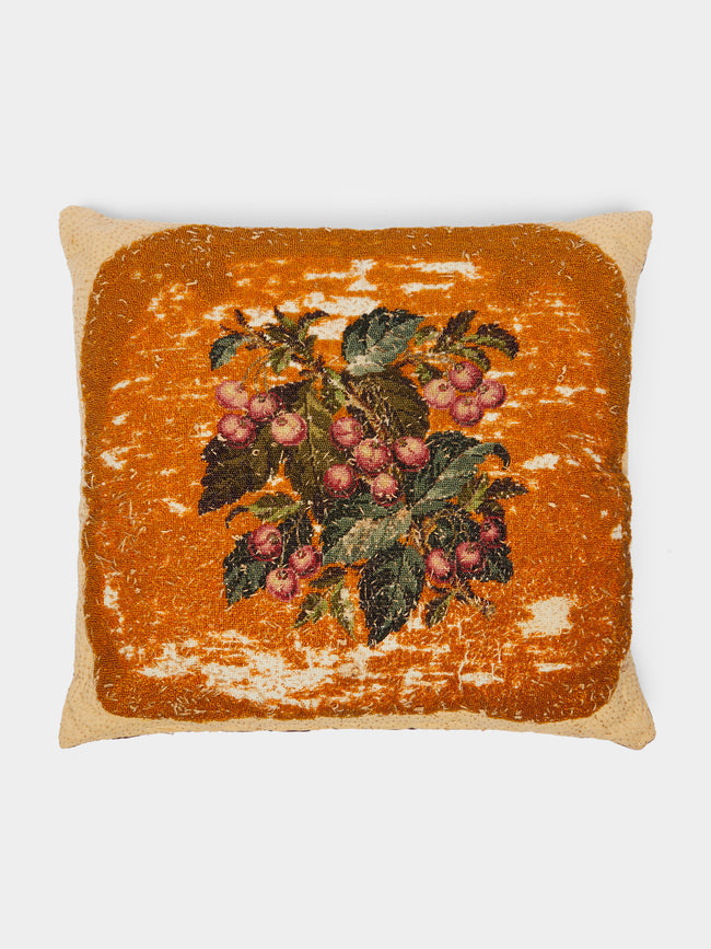 By Walid - 19th-Century Victorian Beaded Wool Cushion -  - ABASK - 