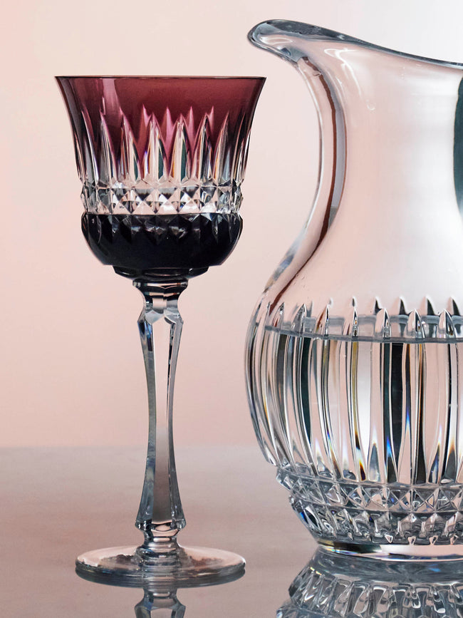 Cristallerie De Montbronn - Mélodie Hand-Blown Crystal Red Wine Glass - Purple - ABASK