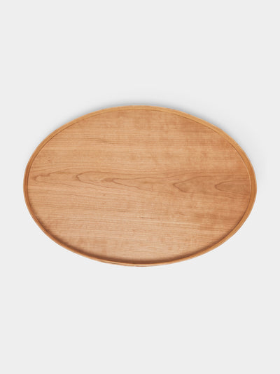 Rikke Falkow - Cherry Wood Oval Serving Tray -  - ABASK - 